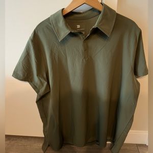 All in motion snap button polo